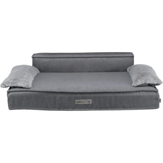 TRIXIE Liano 37985 Non-Slip Dog Sofa, Square, 100 x 60 cm, Grey with Removable, Washable Cover TRIXIE Liano 37985 Non-Slip Dog Sofa, Square, 100 x 60 cm, Grey with Removable, Washable Cover