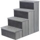 TRIXIE Pet Stairs Velour 4 Steps Storage Folding Pet Toy Storage Compartments TRIXIE Pet Stairs Velour 4 Steps Storage Folding Pet Toy Storage Compartments