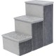 TRIXIE Velour Foldable 3-Tier Pet Stairs with Storage Space, Foldable Storage Compartments for Pet Toys TRIXIE Velour Foldable 3-Tier Pet Stairs with Storage Space, Foldable Storage Compartments for Pet Toys