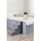 TRIXIE Velour Foldable 3-Tier Pet Stairs with Storage Space, Foldable Storage Compartments for Pet Toys TRIXIE Velour Foldable 3-Tier Pet Stairs with Storage Space, Foldable Storage Compartments for Pet Toys