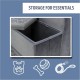TRIXIE Velour Foldable 3-Tier Pet Stairs with Storage Space, Foldable Storage Compartments for Pet Toys TRIXIE Velour Foldable 3-Tier Pet Stairs with Storage Space, Foldable Storage Compartments for Pet Toys