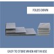 TRIXIE Velour Foldable 3-Tier Pet Stairs with Storage Space, Foldable Storage Compartments for Pet Toys TRIXIE Velour Foldable 3-Tier Pet Stairs with Storage Space, Foldable Storage Compartments for Pet Toys
