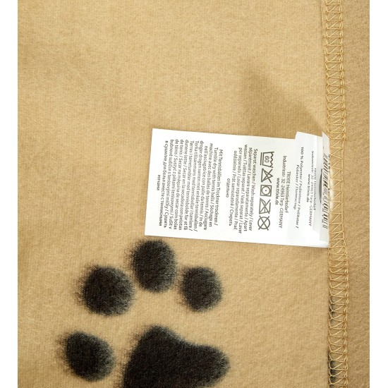 Trixie Barney Fleece Blanket, 150 100 cm, Black/ Beige Trixie Barney Fleece Blanket, 150 100 cm, Black/ Beige