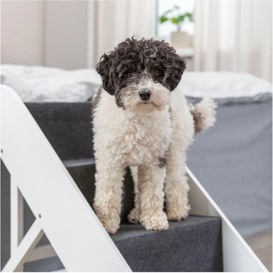 Trixie Pet Stairs Folding 4 Steps Lightweight Aluminum Portable Stairs Pet Stairs Trixie Pet Stairs Folding 4 Steps Lightweight Aluminum Portable Stairs Pet Stairs