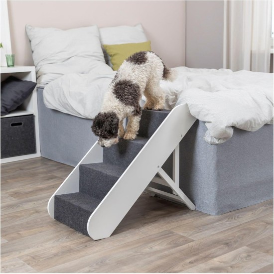 Trixie Pet Stairs Folding 4 Steps Lightweight Aluminum Portable Stairs Pet Stairs Trixie Pet Stairs Folding 4 Steps Lightweight Aluminum Portable Stairs Pet Stairs