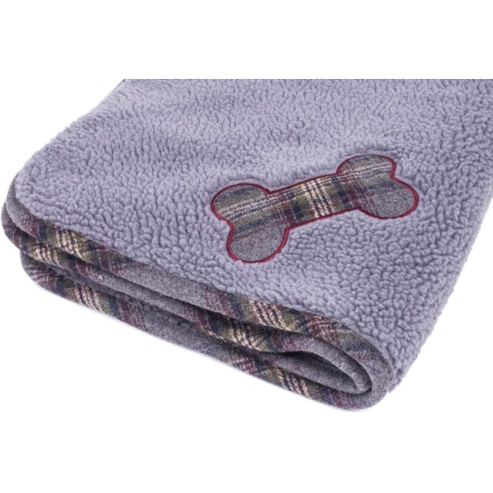 Tweed Comforter Blanket for Dogs, Grey Tweed Comforter Blanket for Dogs, Grey