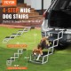 VEVOR Pet Ramp for Vehicles, 4 Step Wide Folding Stairs for Dogs, Aluminium Car Ramp with Non-Slip Coating, Easy to Carry Steps for SUVs, Trucks, Supports up to 250 lbs VEVOR Pet Ramp for Vehicles, 4 Step Wide Folding Stairs for Dogs, Aluminium Car Ramp with Non-Slip Coating, Easy to Carry Steps for SUVs, Trucks, Supports up to 250 lbs