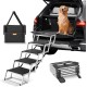 VEVOR Pet Ramp for Vehicles, 4 Step Wide Folding Stairs for Dogs, Aluminium Car Ramp with Non-Slip Coating, Easy to Carry Steps for SUVs, Trucks, Supports up to 250 lbs VEVOR Pet Ramp for Vehicles, 4 Step Wide Folding Stairs for Dogs, Aluminium Car Ramp with Non-Slip Coating, Easy to Carry Steps for SUVs, Trucks, Supports up to 250 lbs