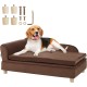 VEVOR Pet Sofa, Dog Couch for Large Dogs and Cats, Soft Velvety Dog Sofa Bed, 50 kg Heavy Duty Cat Sofa, Dog Bed, Pet Bed, Dark Brown VEVOR Pet Sofa, Dog Couch for Large Dogs and Cats, Soft Velvety Dog Sofa Bed, 50 kg Heavy Duty Cat Sofa, Dog Bed, Pet Bed, Dark Brown