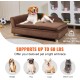 VEVOR Pet Sofa, Dog Couch for Large Dogs and Cats, Soft Velvety Dog Sofa Bed, 50 kg Heavy Duty Cat Sofa, Dog Bed, Pet Bed, Dark Brown VEVOR Pet Sofa, Dog Couch for Large Dogs and Cats, Soft Velvety Dog Sofa Bed, 50 kg Heavy Duty Cat Sofa, Dog Bed, Pet Bed, Dark Brown