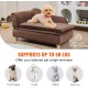 VEVOR Pet Sofa, Dog Couch for Large Dogs and Cats, Soft Velvety Dog Sofa Bed, 50 kg Heavy Duty Cat Sofa, Dog Bed, Pet Bed, Dark Brown VEVOR Pet Sofa, Dog Couch for Large Dogs and Cats, Soft Velvety Dog Sofa Bed, 50 kg Heavy Duty Cat Sofa, Dog Bed, Pet Bed, Dark Brown