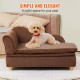 VEVOR Pet Sofa, Dog Couch for Large Dogs and Cats, Soft Velvety Dog Sofa Bed, 50 kg Heavy Duty Cat Sofa, Dog Bed, Pet Bed, Dark Brown VEVOR Pet Sofa, Dog Couch for Large Dogs and Cats, Soft Velvety Dog Sofa Bed, 50 kg Heavy Duty Cat Sofa, Dog Bed, Pet Bed, Dark Brown