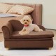 VEVOR Pet Sofa, Dog Couch for Large Dogs and Cats, Soft Velvety Dog Sofa Bed, 50 kg Heavy Duty Cat Sofa, Dog Bed, Pet Bed, Dark Brown VEVOR Pet Sofa, Dog Couch for Large Dogs and Cats, Soft Velvety Dog Sofa Bed, 50 kg Heavy Duty Cat Sofa, Dog Bed, Pet Bed, Dark Brown