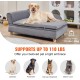 VEVOR Pet Sofa, Dog Couch for Large Dogs and Cats, Soft Velvety Dog Sofa Bed, 50 kg Heavy Duty Cat Sofa, Dog Bed, Pet Bed, Dark Brown VEVOR Pet Sofa, Dog Couch for Large Dogs and Cats, Soft Velvety Dog Sofa Bed, 50 kg Heavy Duty Cat Sofa, Dog Bed, Pet Bed, Dark Brown