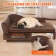 VEVOR Pet Sofa, Dog Couch for Large Dogs and Cats, Soft Velvety Dog Sofa Bed, 50 kg Heavy Duty Cat Sofa, Dog Bed, Pet Bed, Dark Brown VEVOR Pet Sofa, Dog Couch for Large Dogs and Cats, Soft Velvety Dog Sofa Bed, 50 kg Heavy Duty Cat Sofa, Dog Bed, Pet Bed, Dark Brown
