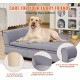 VEVOR Pet Sofa, Dog Couch for Large Dogs and Cats, Soft Velvety Dog Sofa Bed, 50 kg Heavy Duty Cat Sofa, Dog Bed, Pet Bed, Dark Brown VEVOR Pet Sofa, Dog Couch for Large Dogs and Cats, Soft Velvety Dog Sofa Bed, 50 kg Heavy Duty Cat Sofa, Dog Bed, Pet Bed, Dark Brown
