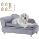 VEVOR Pet Sofa, Dog Couch for Large Dogs and Cats, Soft Velvety Dog Sofa Bed, 50 kg Heavy Duty Cat Sofa, Dog Bed, Pet Bed, Dark Brown VEVOR Pet Sofa, Dog Couch for Large Dogs and Cats, Soft Velvety Dog Sofa Bed, 50 kg Heavy Duty Cat Sofa, Dog Bed, Pet Bed, Dark Brown