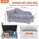 VEVOR Pet Sofa, Dog Couch for Large Dogs and Cats, Soft Velvety Dog Sofa Bed, 50 kg Heavy Duty Cat Sofa, Dog Bed, Pet Bed, Dark Brown VEVOR Pet Sofa, Dog Couch for Large Dogs and Cats, Soft Velvety Dog Sofa Bed, 50 kg Heavy Duty Cat Sofa, Dog Bed, Pet Bed, Dark Brown