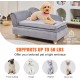 VEVOR Pet Sofa, Dog Couch for Large Dogs and Cats, Soft Velvety Dog Sofa Bed, 50 kg Heavy Duty Cat Sofa, Dog Bed, Pet Bed, Dark Brown VEVOR Pet Sofa, Dog Couch for Large Dogs and Cats, Soft Velvety Dog Sofa Bed, 50 kg Heavy Duty Cat Sofa, Dog Bed, Pet Bed, Dark Brown