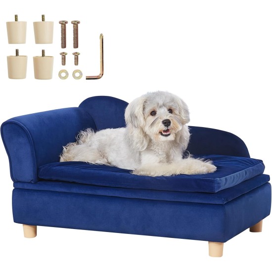 VEVOR Pet Sofa, Dog Couch for Large Dogs and Cats, Soft Velvety Dog Sofa Bed, 50 kg Heavy Duty Cat Sofa, Dog Bed, Pet Bed, Dark Brown VEVOR Pet Sofa, Dog Couch for Large Dogs and Cats, Soft Velvety Dog Sofa Bed, 50 kg Heavy Duty Cat Sofa, Dog Bed, Pet Bed, Dark Brown