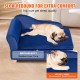VEVOR Pet Sofa, Dog Couch for Large Dogs and Cats, Soft Velvety Dog Sofa Bed, 50 kg Heavy Duty Cat Sofa, Dog Bed, Pet Bed, Dark Brown VEVOR Pet Sofa, Dog Couch for Large Dogs and Cats, Soft Velvety Dog Sofa Bed, 50 kg Heavy Duty Cat Sofa, Dog Bed, Pet Bed, Dark Brown