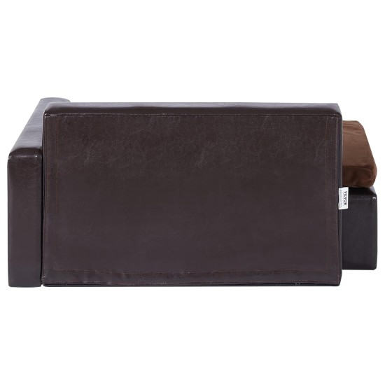 VEVOR Pet Sofa, Dog Couch for Medium Dogs and Cats, Soft Leather Dog Sofa Bed, 50 kg Heavy Duty Cat Sofa 710 x 505 x 335 mm VEVOR Pet Sofa, Dog Couch for Medium Dogs and Cats, Soft Leather Dog Sofa Bed, 50 kg Heavy Duty Cat Sofa 710 x 505 x 335 mm