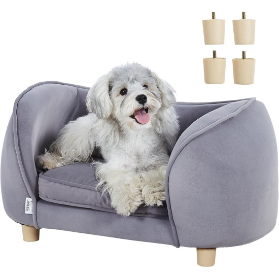 VEVOR Pet Sofa, Dog Couch for Medium Dogs and Cats, Soft Velvety Dog Sofa Bed, 37 kg Heavy Duty Cat Sofa, Dog Bed, Pet Bed, Dark Blue VEVOR Pet Sofa, Dog Couch for Medium Dogs and Cats, Soft Velvety Dog Sofa Bed, 37 kg Heavy Duty Cat Sofa, Dog Bed, Pet Bed, Dark Blue