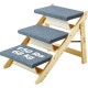 VEVOR Wooden Pet Stairs/Pet Steps, 2 in 1 Foldable Wooden Dog Stairs for Beds, Sofas and Cars, Dog Stairs and Ramp with 3 Steps for Small, Medium and Large Pets, Up to 150 lbs VEVOR Wooden Pet Stairs/Pet Steps, 2 in 1 Foldable Wooden Dog Stairs for Beds, Sofas and Cars, Dog Stairs and Ramp with 3 Steps for Small, Medium and Large Pets, Up to 150 lbs