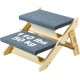 VEVOR Wooden Pet Stairs/Pet Steps, 2 in 1 Foldable Wooden Dog Stairs for Beds, Sofas and Cars, Dog Stairs and Ramp with 3 Steps for Small, Medium and Large Pets, Up to 150 lbs VEVOR Wooden Pet Stairs/Pet Steps, 2 in 1 Foldable Wooden Dog Stairs for Beds, Sofas and Cars, Dog Stairs and Ramp with 3 Steps for Small, Medium and Large Pets, Up to 150 lbs
