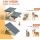 VEVOR Wooden Pet Stairs/Pet Steps, 2 in 1 Foldable Wooden Dog Stairs for Beds, Sofas and Cars, Dog Stairs and Ramp with 3 Steps for Small, Medium and Large Pets, Up to 150 lbs VEVOR Wooden Pet Stairs/Pet Steps, 2 in 1 Foldable Wooden Dog Stairs for Beds, Sofas and Cars, Dog Stairs and Ramp with 3 Steps for Small, Medium and Large Pets, Up to 150 lbs