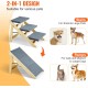 VEVOR Wooden Pet Stairs/Pet Steps, 2 in 1 Foldable Wooden Dog Stairs for Beds, Sofas and Cars, Dog Stairs and Ramp with 3 Steps for Small, Medium and Large Pets, Up to 150 lbs VEVOR Wooden Pet Stairs/Pet Steps, 2 in 1 Foldable Wooden Dog Stairs for Beds, Sofas and Cars, Dog Stairs and Ramp with 3 Steps for Small, Medium and Large Pets, Up to 150 lbs