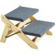 VEVOR Wooden Pet Stairs/Pet Steps, 2 in 1 Foldable Wooden Dog Stairs for Beds, Sofas and Cars, Dog Stairs and Ramp with 3 Steps for Small, Medium and Large Pets, Up to 150 lbs VEVOR Wooden Pet Stairs/Pet Steps, 2 in 1 Foldable Wooden Dog Stairs for Beds, Sofas and Cars, Dog Stairs and Ramp with 3 Steps for Small, Medium and Large Pets, Up to 150 lbs