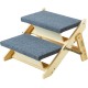 VEVOR Wooden Pet Stairs/Pet Steps, 2 in 1 Foldable Wooden Dog Stairs for Beds, Sofas and Cars, Dog Stairs and Ramp with 3 Steps for Small, Medium and Large Pets, Up to 150 lbs VEVOR Wooden Pet Stairs/Pet Steps, 2 in 1 Foldable Wooden Dog Stairs for Beds, Sofas and Cars, Dog Stairs and Ramp with 3 Steps for Small, Medium and Large Pets, Up to 150 lbs