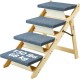 VEVOR Wooden Pet Stairs/Pet Steps, 2 in 1 Foldable Wooden Dog Stairs for Beds, Sofas and Cars, Dog Stairs and Ramp with 3 Steps for Small, Medium and Large Pets, Up to 150 lbs VEVOR Wooden Pet Stairs/Pet Steps, 2 in 1 Foldable Wooden Dog Stairs for Beds, Sofas and Cars, Dog Stairs and Ramp with 3 Steps for Small, Medium and Large Pets, Up to 150 lbs