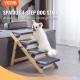 VEVOR Wooden Pet Stairs/Pet Steps, 2 in 1 Foldable Wooden Dog Stairs for Beds, Sofas and Cars, Dog Stairs and Ramp with 3 Steps for Small, Medium and Large Pets, Up to 150 lbs VEVOR Wooden Pet Stairs/Pet Steps, 2 in 1 Foldable Wooden Dog Stairs for Beds, Sofas and Cars, Dog Stairs and Ramp with 3 Steps for Small, Medium and Large Pets, Up to 150 lbs