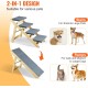 VEVOR Wooden Pet Stairs/Pet Steps, 2 in 1 Foldable Wooden Dog Stairs for Beds, Sofas and Cars, Dog Stairs and Ramp with 3 Steps for Small, Medium and Large Pets, Up to 150 lbs VEVOR Wooden Pet Stairs/Pet Steps, 2 in 1 Foldable Wooden Dog Stairs for Beds, Sofas and Cars, Dog Stairs and Ramp with 3 Steps for Small, Medium and Large Pets, Up to 150 lbs