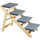 VEVOR Wooden Pet Stairs/Pet Steps, 2 in 1 Foldable Wooden Dog Stairs for Beds, Sofas and Cars, Dog Stairs and Ramp with 3 Steps for Small, Medium and Large Pets, Up to 150 lbs VEVOR Wooden Pet Stairs/Pet Steps, 2 in 1 Foldable Wooden Dog Stairs for Beds, Sofas and Cars, Dog Stairs and Ramp with 3 Steps for Small, Medium and Large Pets, Up to 150 lbs