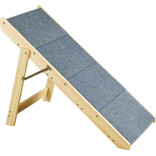 VEVOR Wooden Pet Stairs/Pet Steps, 2 in 1 Foldable Wooden Dog Stairs for Beds, Sofas and Cars, Dog Stairs and Ramp with 3 Steps for Small, Medium and Large Pets, Up to 150 lbs VEVOR Wooden Pet Stairs/Pet Steps, 2 in 1 Foldable Wooden Dog Stairs for Beds, Sofas and Cars, Dog Stairs and Ramp with 3 Steps for Small, Medium and Large Pets, Up to 150 lbs