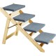 VEVOR Wooden Pet Stairs/Pet Steps, 2 in 1 Foldable Wooden Dog Stairs for Beds, Sofas and Cars, Dog Stairs and Ramp with 3 Steps for Small, Medium and Large Pets, Up to 150 lbs VEVOR Wooden Pet Stairs/Pet Steps, 2 in 1 Foldable Wooden Dog Stairs for Beds, Sofas and Cars, Dog Stairs and Ramp with 3 Steps for Small, Medium and Large Pets, Up to 150 lbs