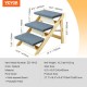 VEVOR Wooden Pet Stairs/Pet Steps, 2 in 1 Foldable Wooden Dog Stairs for Beds, Sofas and Cars, Dog Stairs and Ramp with 3 Steps for Small, Medium and Large Pets, Up to 150 lbs VEVOR Wooden Pet Stairs/Pet Steps, 2 in 1 Foldable Wooden Dog Stairs for Beds, Sofas and Cars, Dog Stairs and Ramp with 3 Steps for Small, Medium and Large Pets, Up to 150 lbs