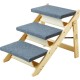 VEVOR Wooden Pet Stairs/Pet Steps, 2 in 1 Foldable Wooden Dog Stairs for Beds, Sofas and Cars, Dog Stairs and Ramp with 3 Steps for Small, Medium and Large Pets, Up to 150 lbs VEVOR Wooden Pet Stairs/Pet Steps, 2 in 1 Foldable Wooden Dog Stairs for Beds, Sofas and Cars, Dog Stairs and Ramp with 3 Steps for Small, Medium and Large Pets, Up to 150 lbs