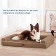 WESTERN HOME Dog Bed for Large and Medium-Sized Dogs, Orthopaedic, Washable Dog Bed with Border, Grey, L 106 x W 76 x H 19 cm WESTERN HOME Dog Bed for Large and Medium-Sized Dogs, Orthopaedic, Washable Dog Bed with Border, Grey, L 106 x W 76 x H 19 cm