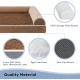 WESTERN HOME Dog Bed for Large and Medium-Sized Dogs, Orthopaedic, Washable Dog Bed with Border, Grey, L 106 x W 76 x H 19 cm WESTERN HOME Dog Bed for Large and Medium-Sized Dogs, Orthopaedic, Washable Dog Bed with Border, Grey, L 106 x W 76 x H 19 cm