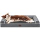 WESTERN HOME Dog Bed for Large and Medium-Sized Dogs, Orthopaedic, Washable Dog Bed with Border, Grey, L 106 x W 76 x H 19 cm WESTERN HOME Dog Bed for Large and Medium-Sized Dogs, Orthopaedic, Washable Dog Bed with Border, Grey, L 106 x W 76 x H 19 cm