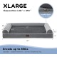 WESTERN HOME Dog Bed for Large and Medium-Sized Dogs, Orthopaedic, Washable Dog Bed with Border, Grey, L 106 x W 76 x H 19 cm WESTERN HOME Dog Bed for Large and Medium-Sized Dogs, Orthopaedic, Washable Dog Bed with Border, Grey, L 106 x W 76 x H 19 cm