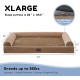 WESTERN HOME Dog Bed for Large and Medium-Sized Dogs, Orthopaedic, Washable Dog Bed with Border, Grey, L 106 x W 76 x H 19 cm WESTERN HOME Dog Bed for Large and Medium-Sized Dogs, Orthopaedic, Washable Dog Bed with Border, Grey, L 106 x W 76 x H 19 cm