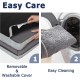 WESTERN HOME Dog Bed for Large and Medium-Sized Dogs, Orthopaedic, Washable Dog Bed with Border, Grey, L 106 x W 76 x H 19 cm WESTERN HOME Dog Bed for Large and Medium-Sized Dogs, Orthopaedic, Washable Dog Bed with Border, Grey, L 106 x W 76 x H 19 cm