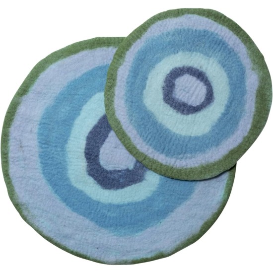 bequemer Achatteppich, für Hunde und Katzen, optimaler Komfort und Elegantes Design, ideal für den Innenbereich, Farbe Blau, Größe M 66 x 66 cm bequemer Achatteppich, für Hunde und Katzen, optimaler Komfort und Elegantes Design, ideal für den Innenbereich, Farbe Blau, Größe M 66 x 66 cm