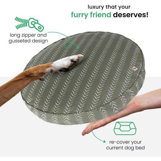 dd59r Round Medium Large Washable Dog Bed Cover with Removable Cover Papillon Print 36"x5" Round dd59r Round Medium Large Washable Dog Bed Cover with Removable Cover Papillon Print 36"x5" Round