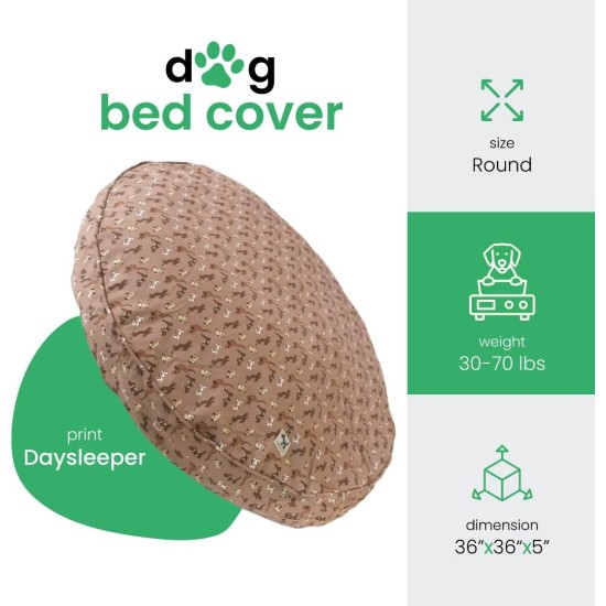 dd59r Round Medium Large Washable Dog Bed Cover with Removable Cover Papillon Print 36"x5" Round dd59r Round Medium Large Washable Dog Bed Cover with Removable Cover Papillon Print 36"x5" Round